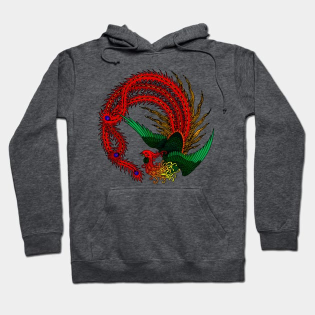 The Red Phoenix Hoodie by Griffen